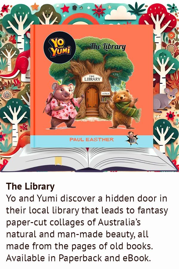 Cover of Yo and Yumi – The Library by Paul Easther