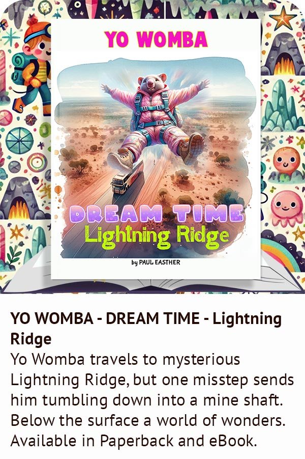 Cover of Yo Womba – Dream Time – Lightning Ridge by Paul Easther