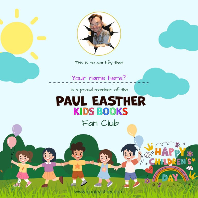 Paul Easther Fan Club Certificate example