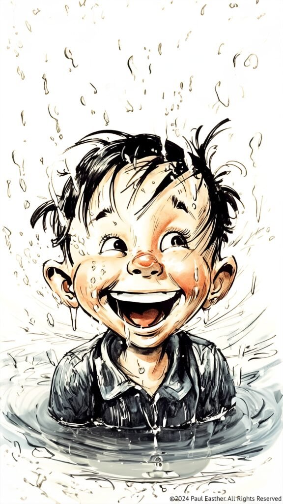 Printable Wet character artwork by Paul Easther