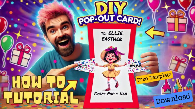 Instructions for assembling Paul Easther's fold-out card