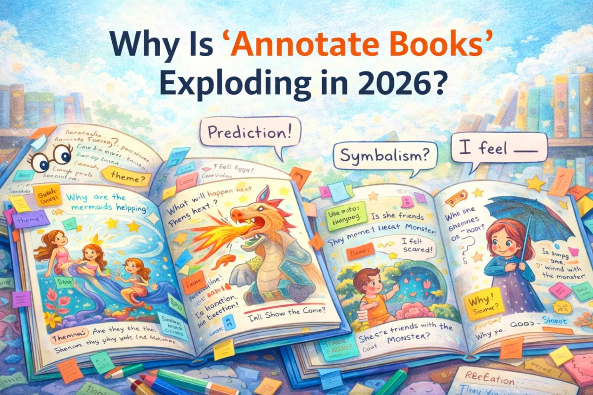 Illustration for Why Is “Annotate Books” Exploding in 2026 — And Should Children’s Authors Care? by Paul Easther