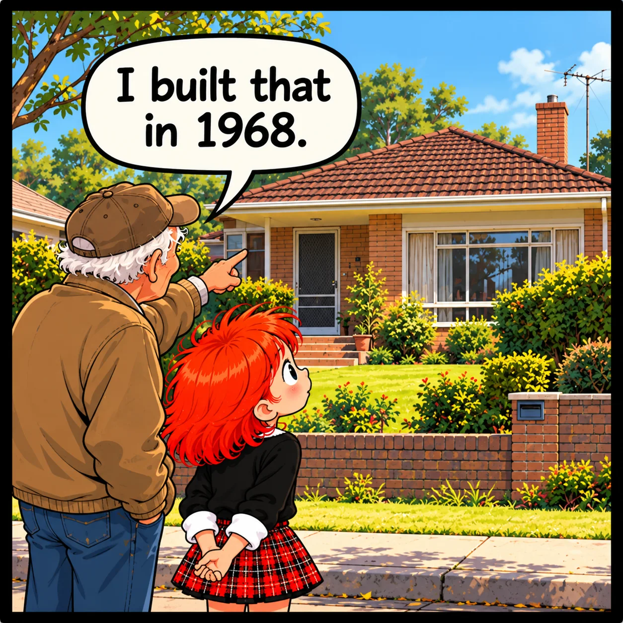 Built Before YouTube — Lil Juno comic, panel 1 of 4