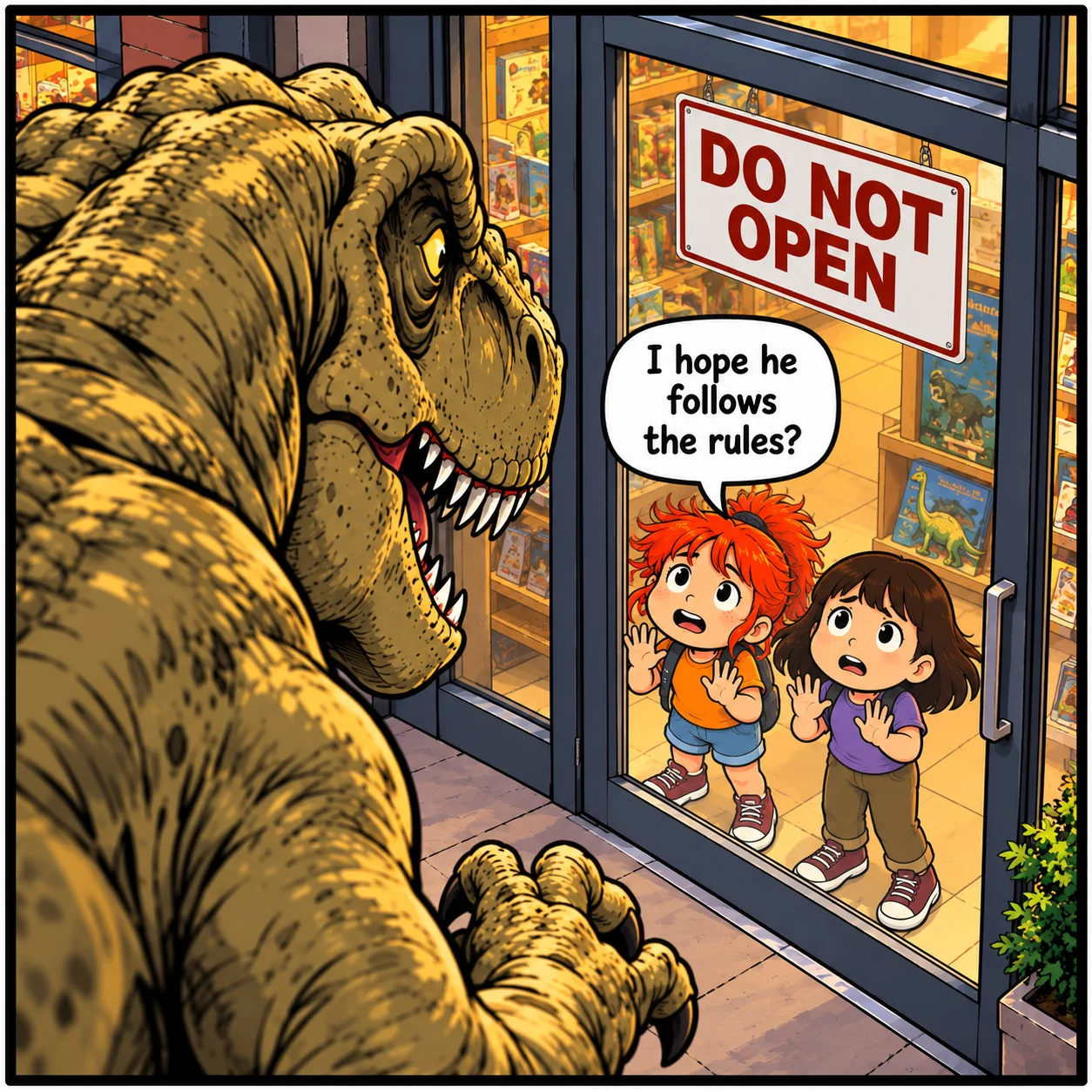 Do Not Open — Lil Juno comic, panel 4 of 4