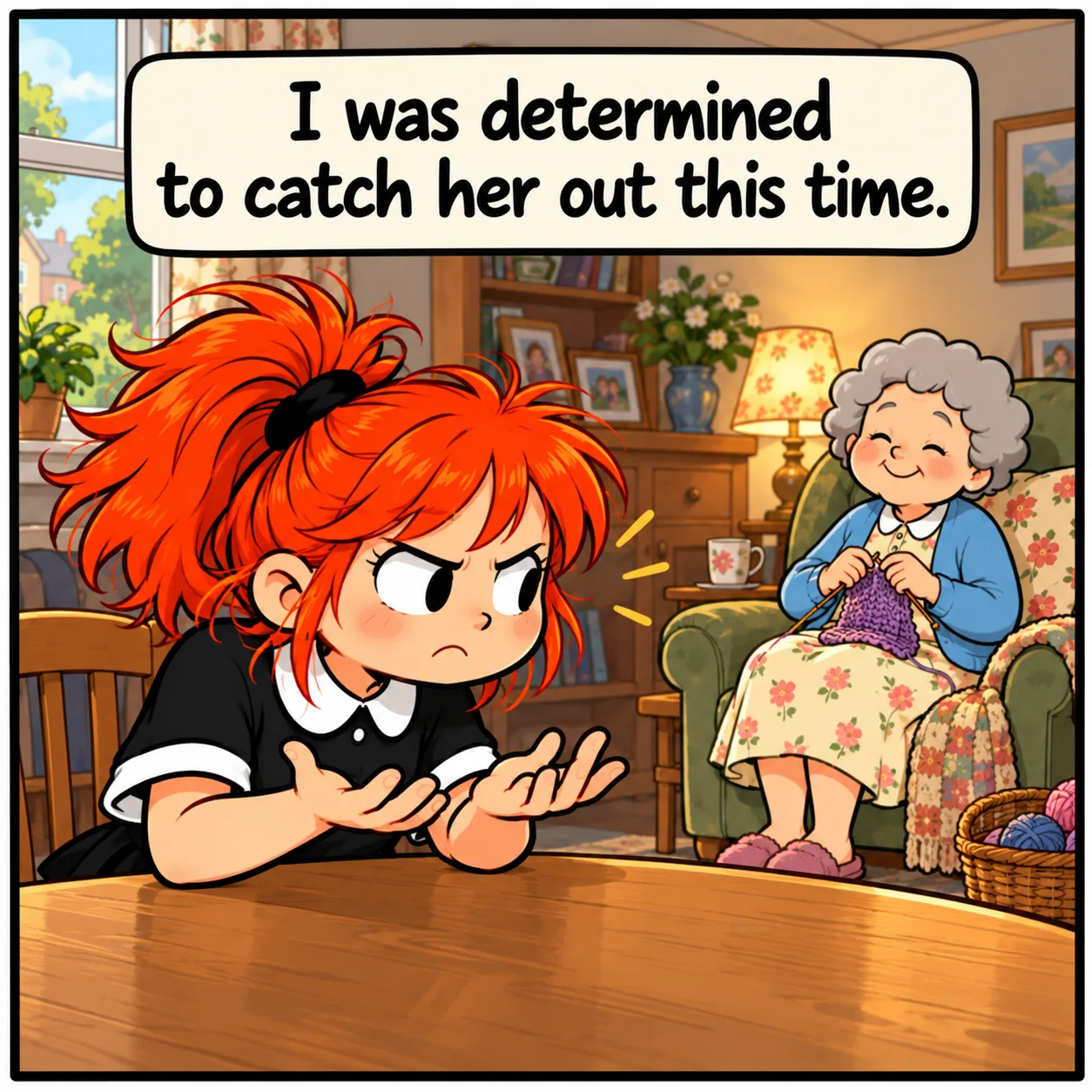 Grandma’s Superpower — Lil Juno comic, panel 3 of 4