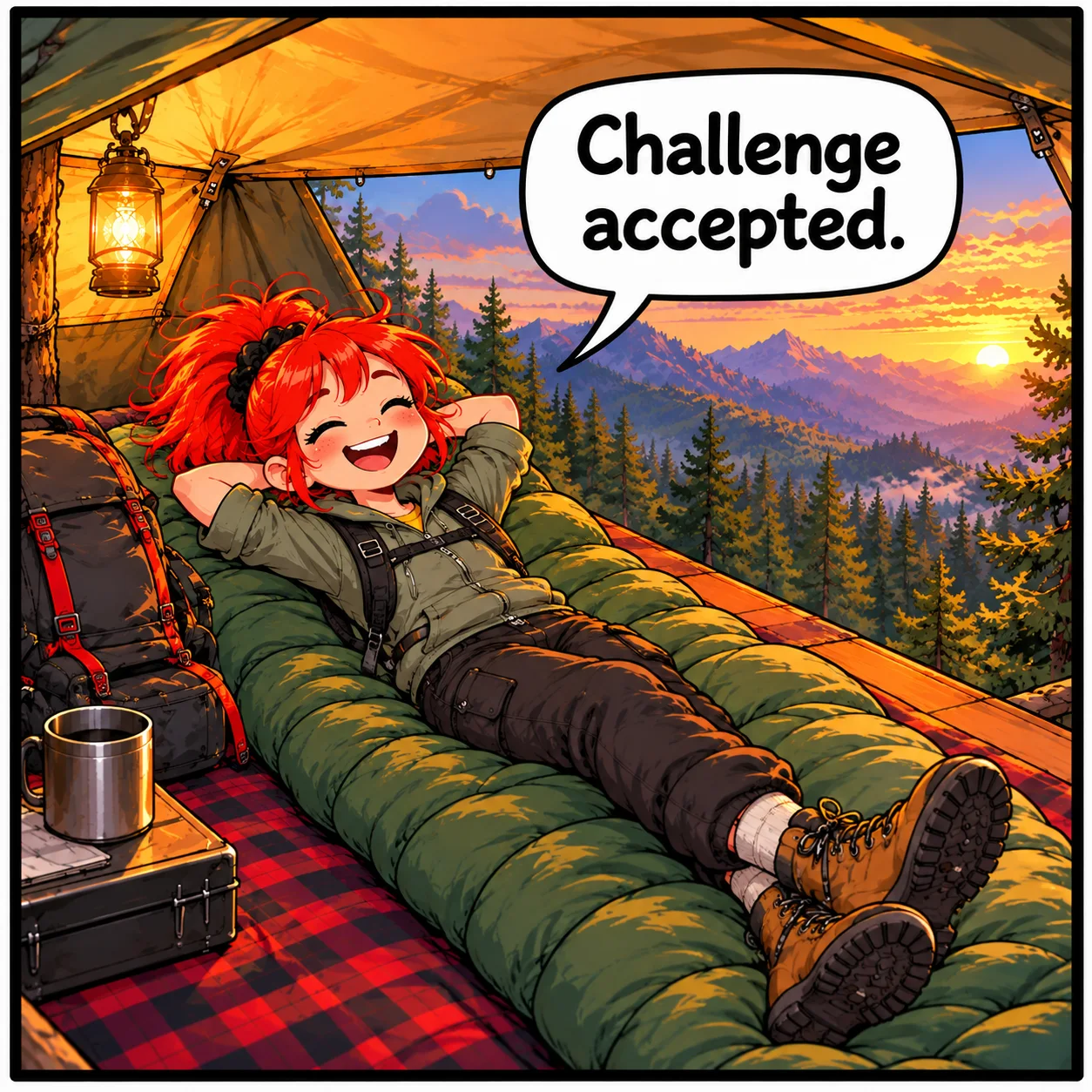 The Challenge — Lil Juno comic, panel 4 of 4