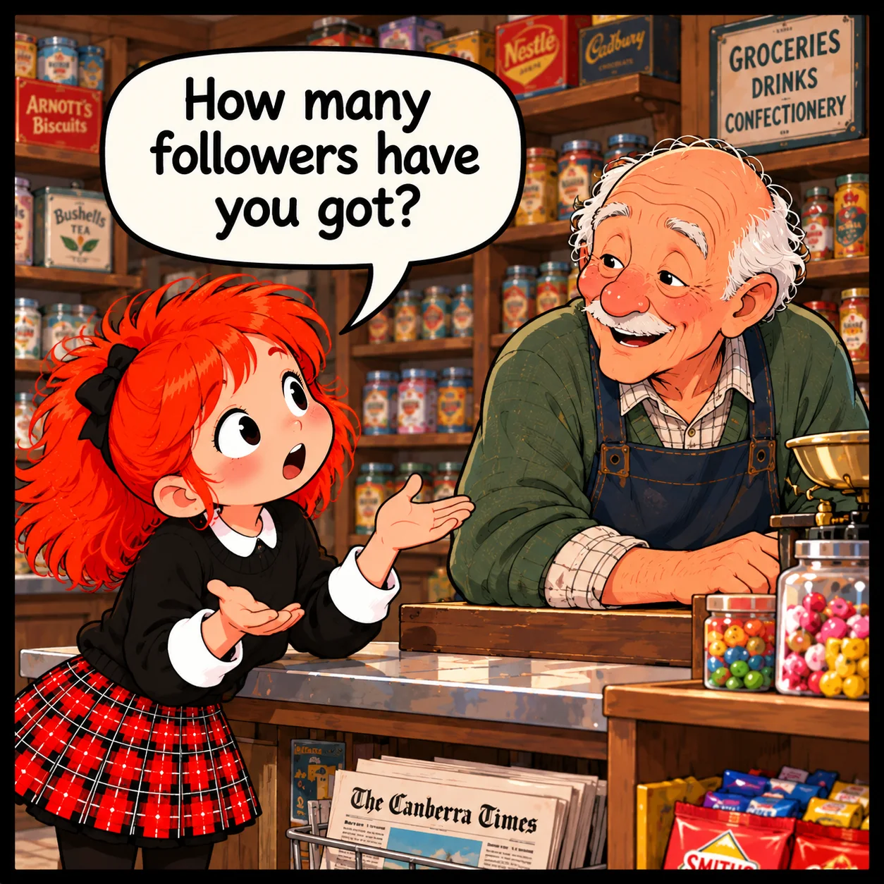 The Followers — Lil Juno comic, panel 2 of 4