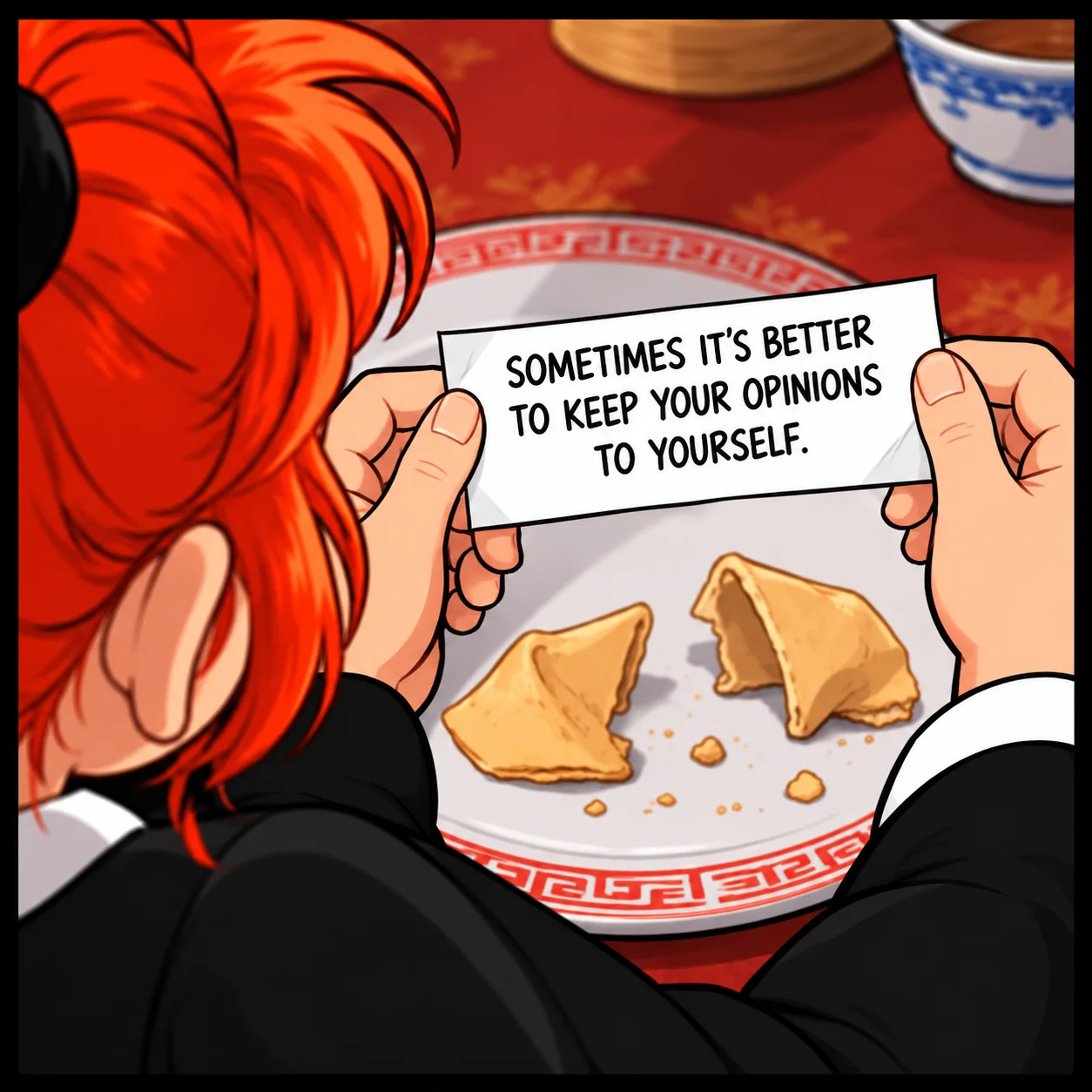 The Fortune Cookie — Lil Juno comic, panel 3 of 4