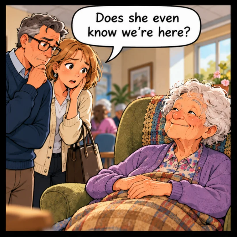 The Furniture — Lil Juno comic, panel 1 of 4