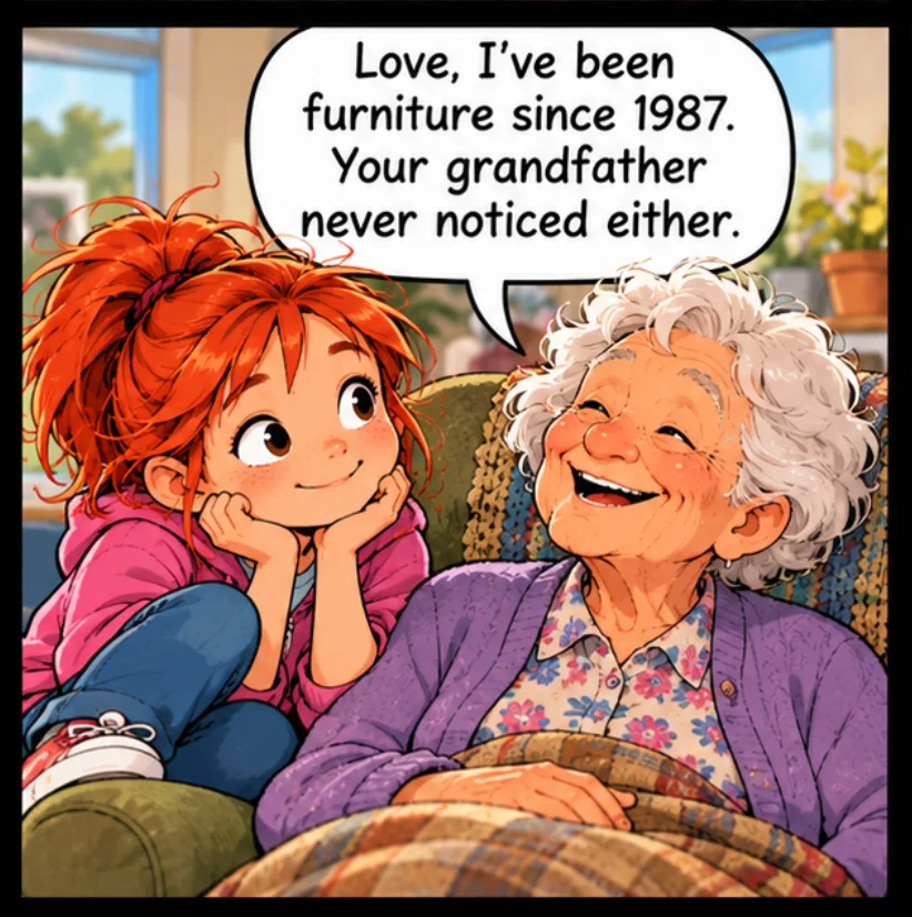 The Furniture — Lil Juno comic, panel 3 of 4