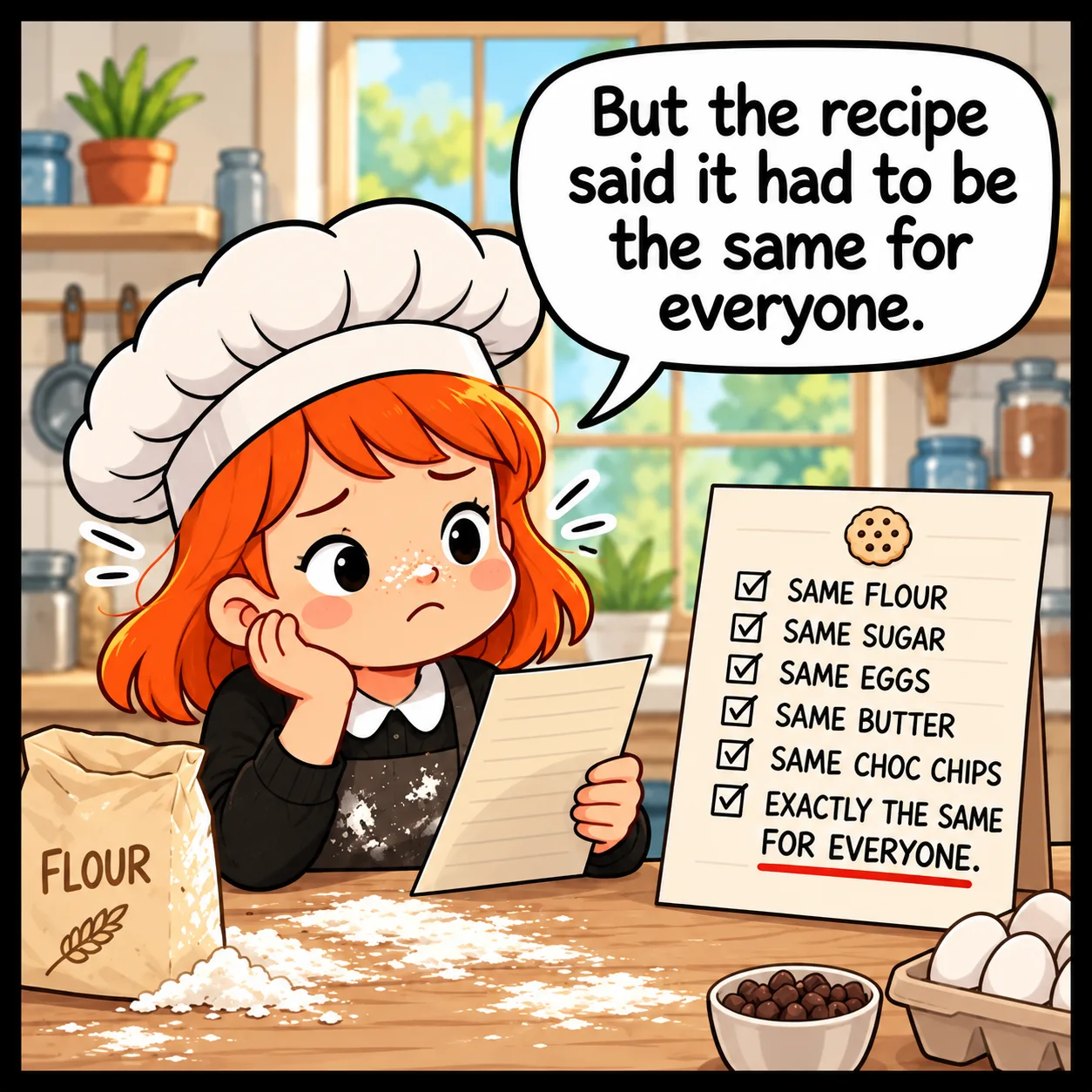 The Inclusion Cookie — Lil Juno comic, panel 2 of 4