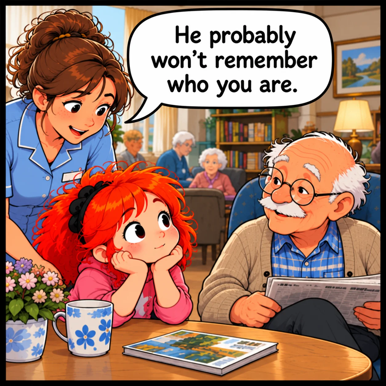 The Introduction — Lil Juno comic, panel 1 of 4