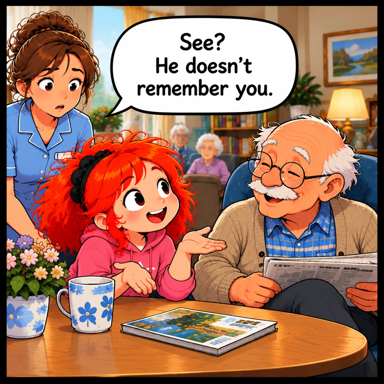 The Introduction — Lil Juno comic, panel 3 of 4