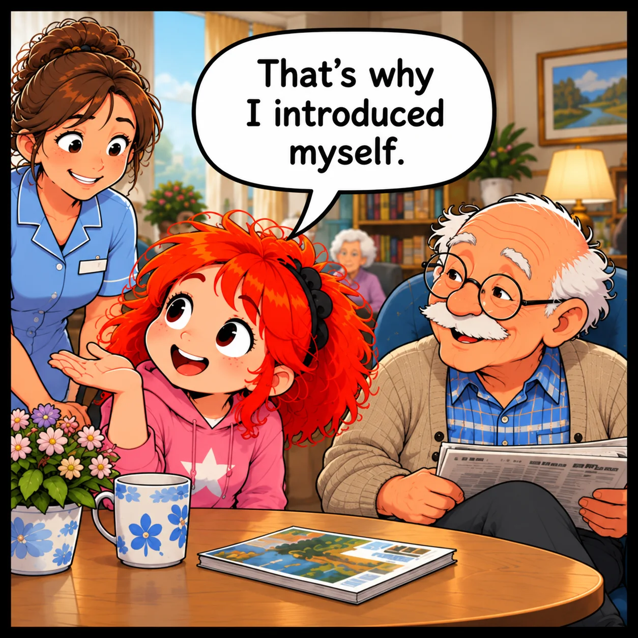 The Introduction — Lil Juno comic, panel 4 of 4
