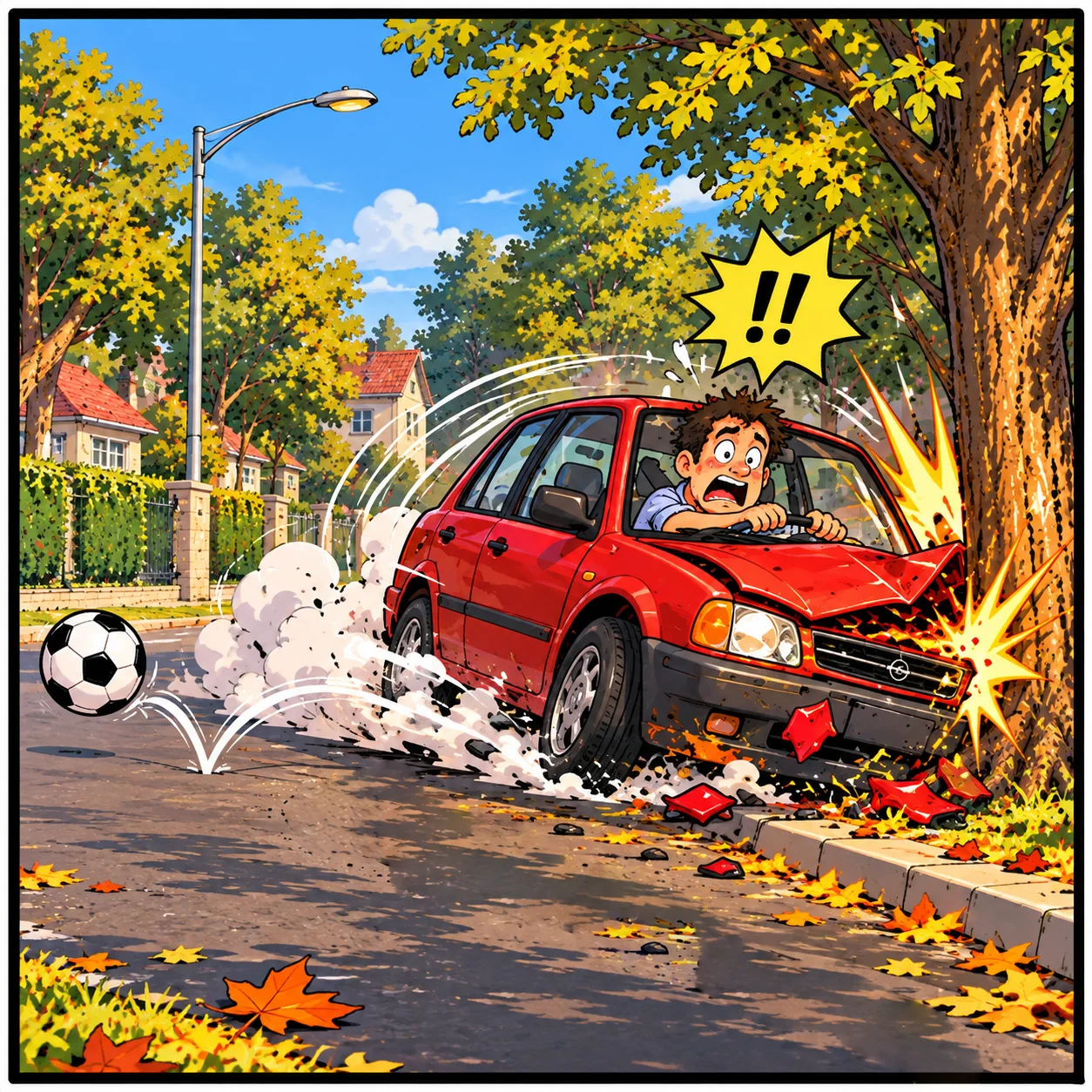 The Lost Soccer Ball — Lil Juno comic, panel 3 of 4
