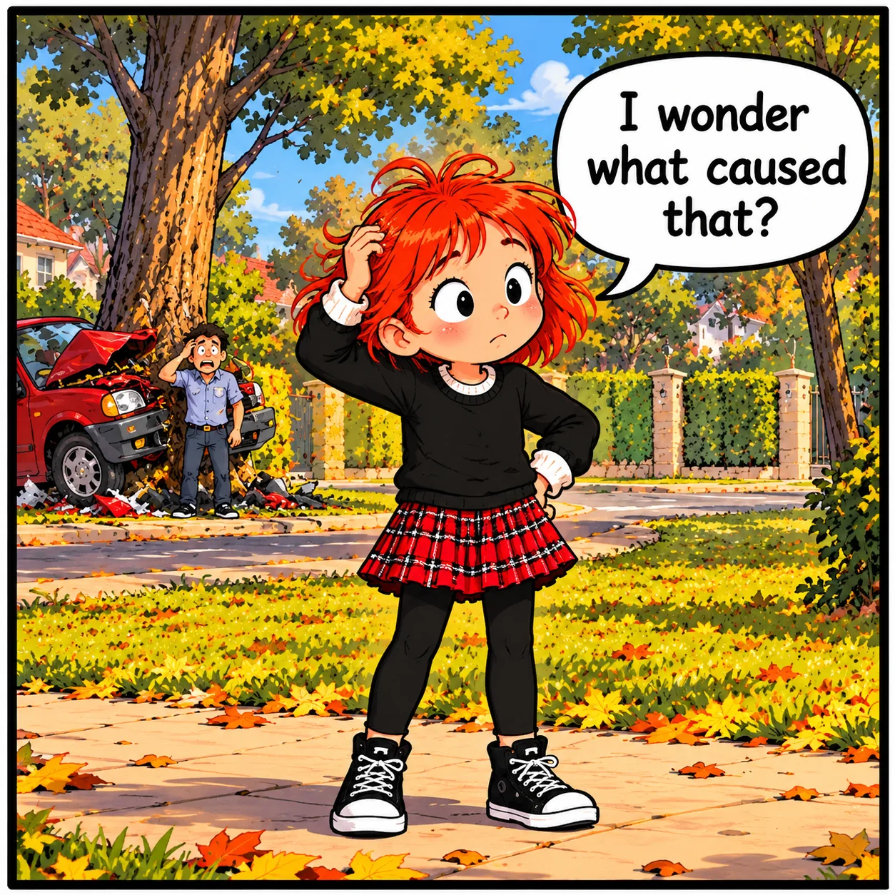 The Lost Soccer Ball — Lil Juno comic, panel 4 of 4