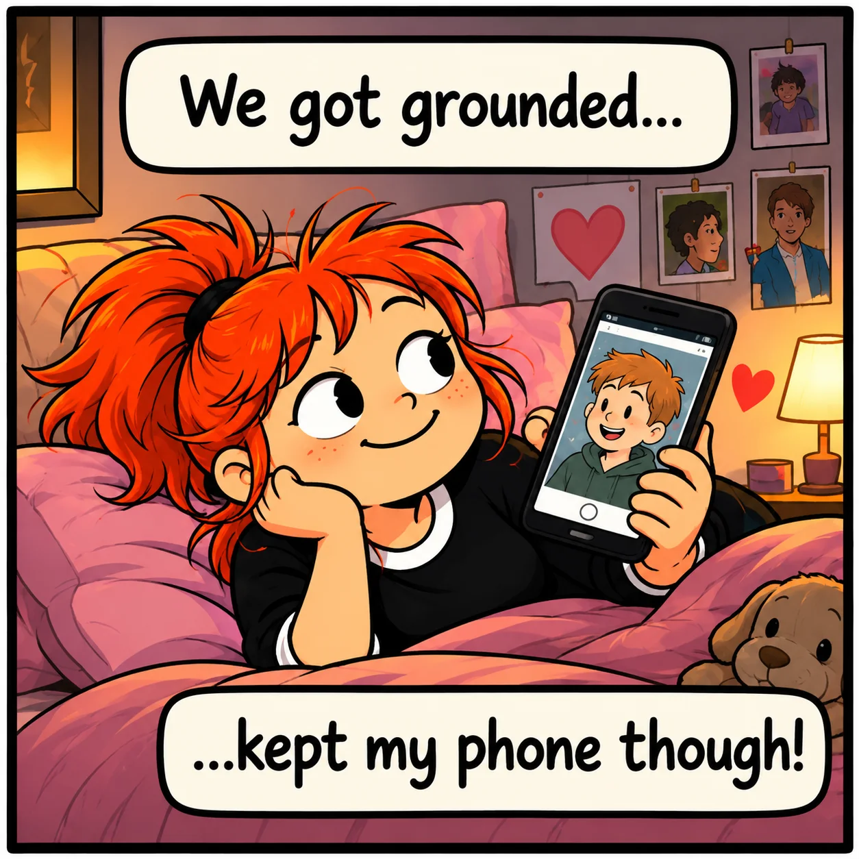 The Rooftop Party — Lil Juno comic, panel 4 of 4