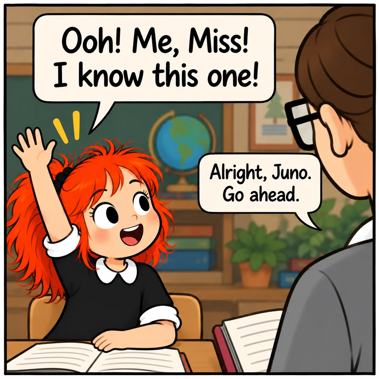 The Seventh Planet — Lil Juno comic, panel 2 of 4