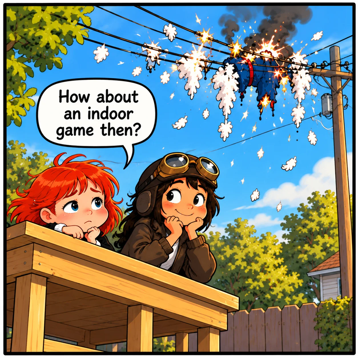 The Trampoline Test — Lil Juno comic, panel 4 of 4