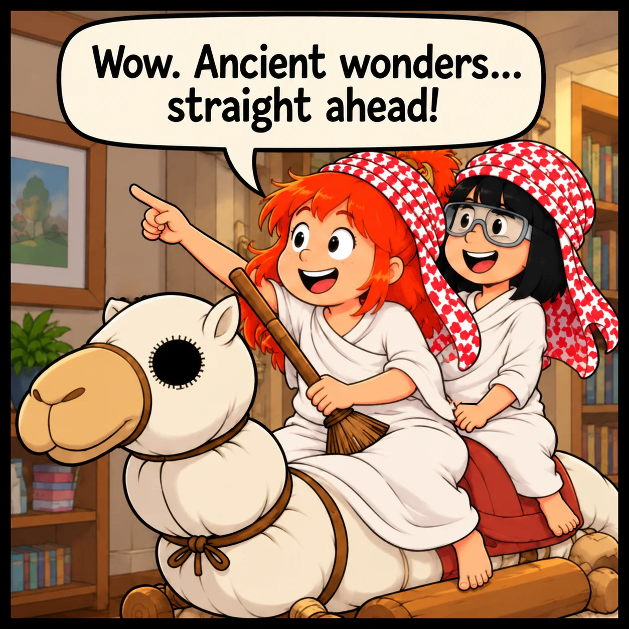 Title The Pyramids — Lil Juno comic, panel 3 of 4