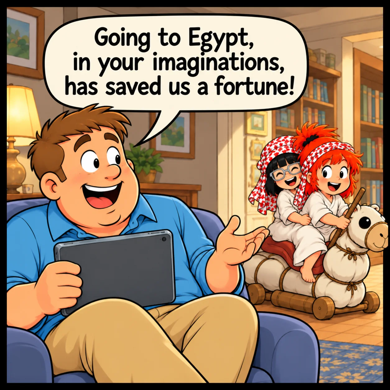 Title The Pyramids — Lil Juno comic, panel 4 of 4