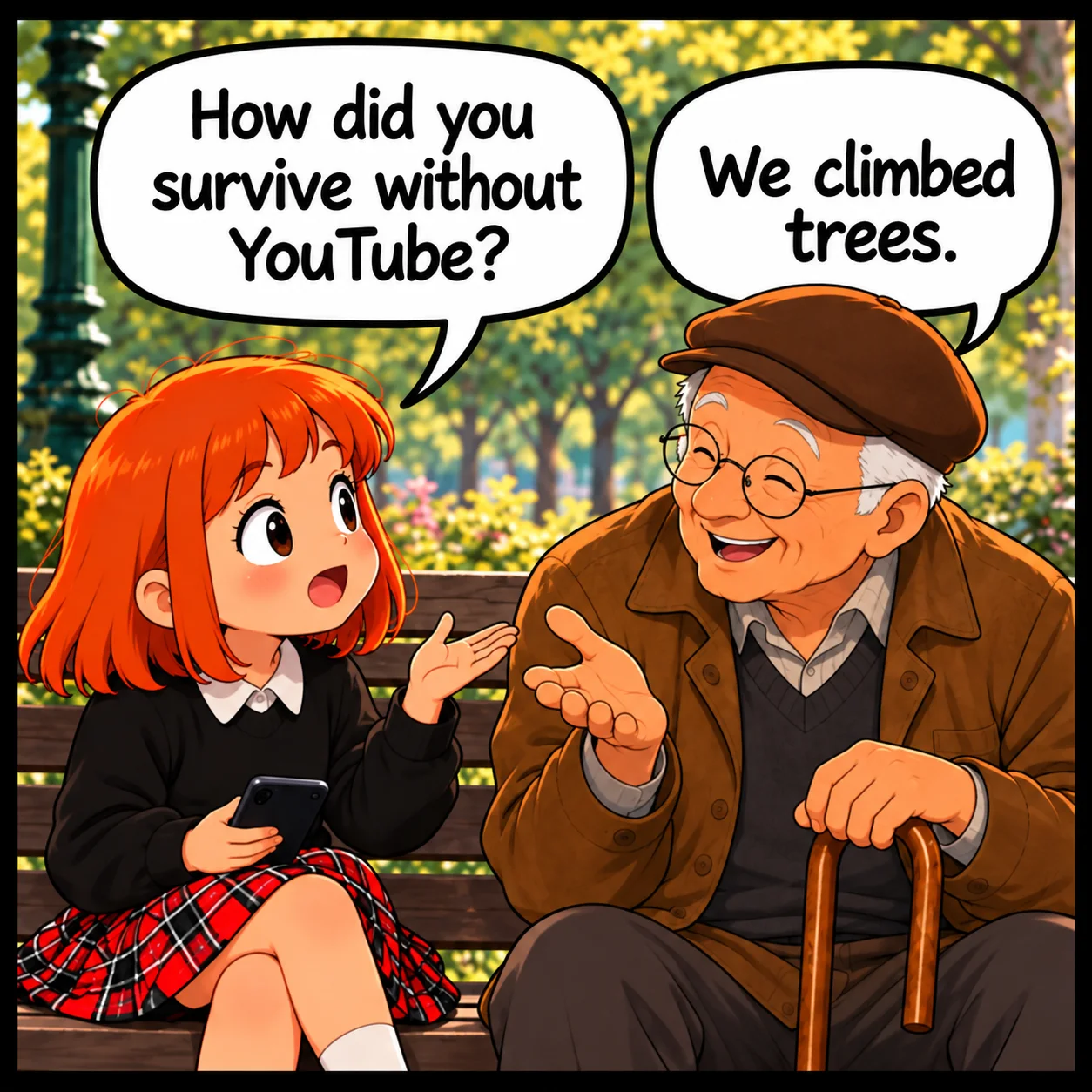 Were There Dinosaurs? — Lil Juno comic, panel 2 of 4