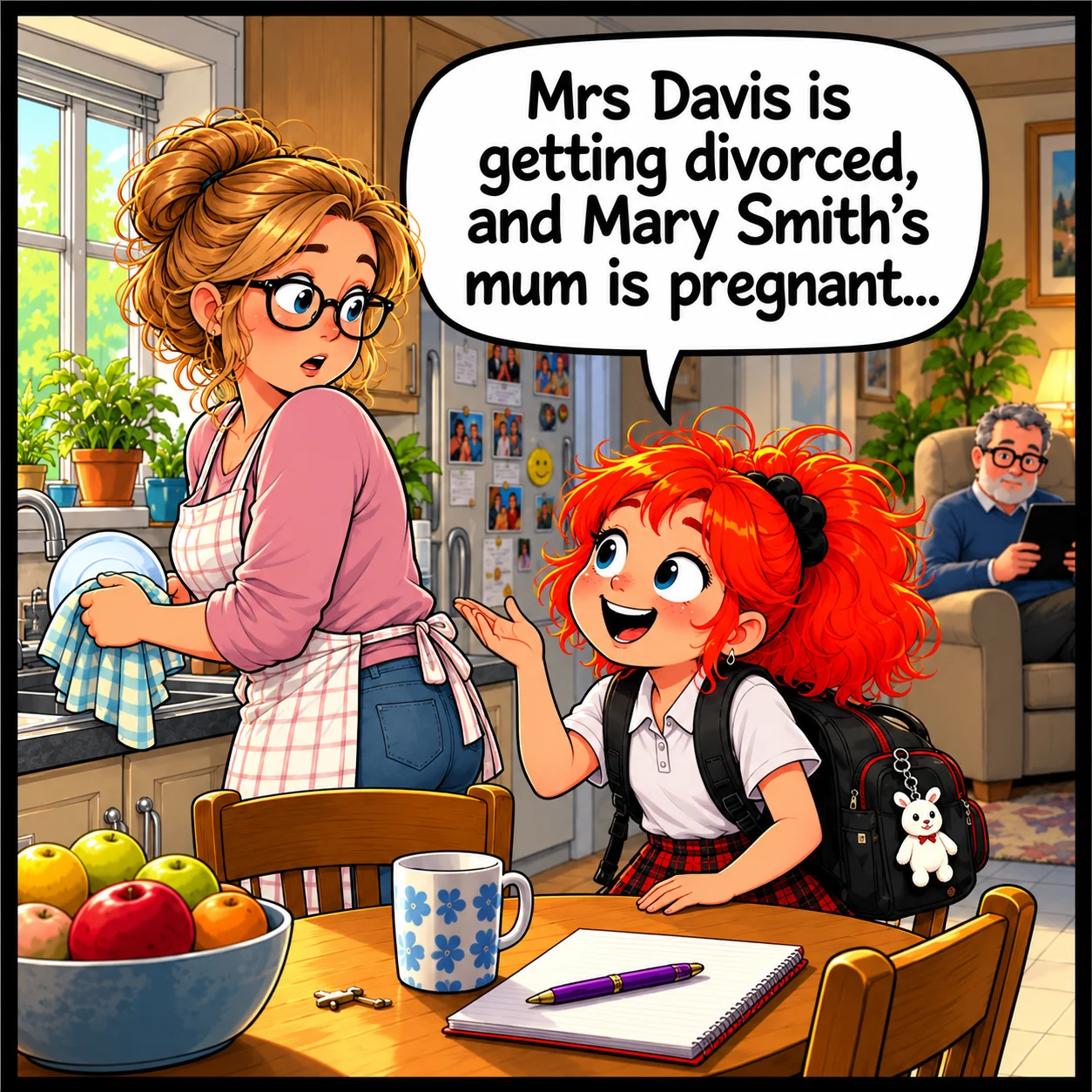 What Did You Learn at School? — Lil Juno comic, panel 2 of 4