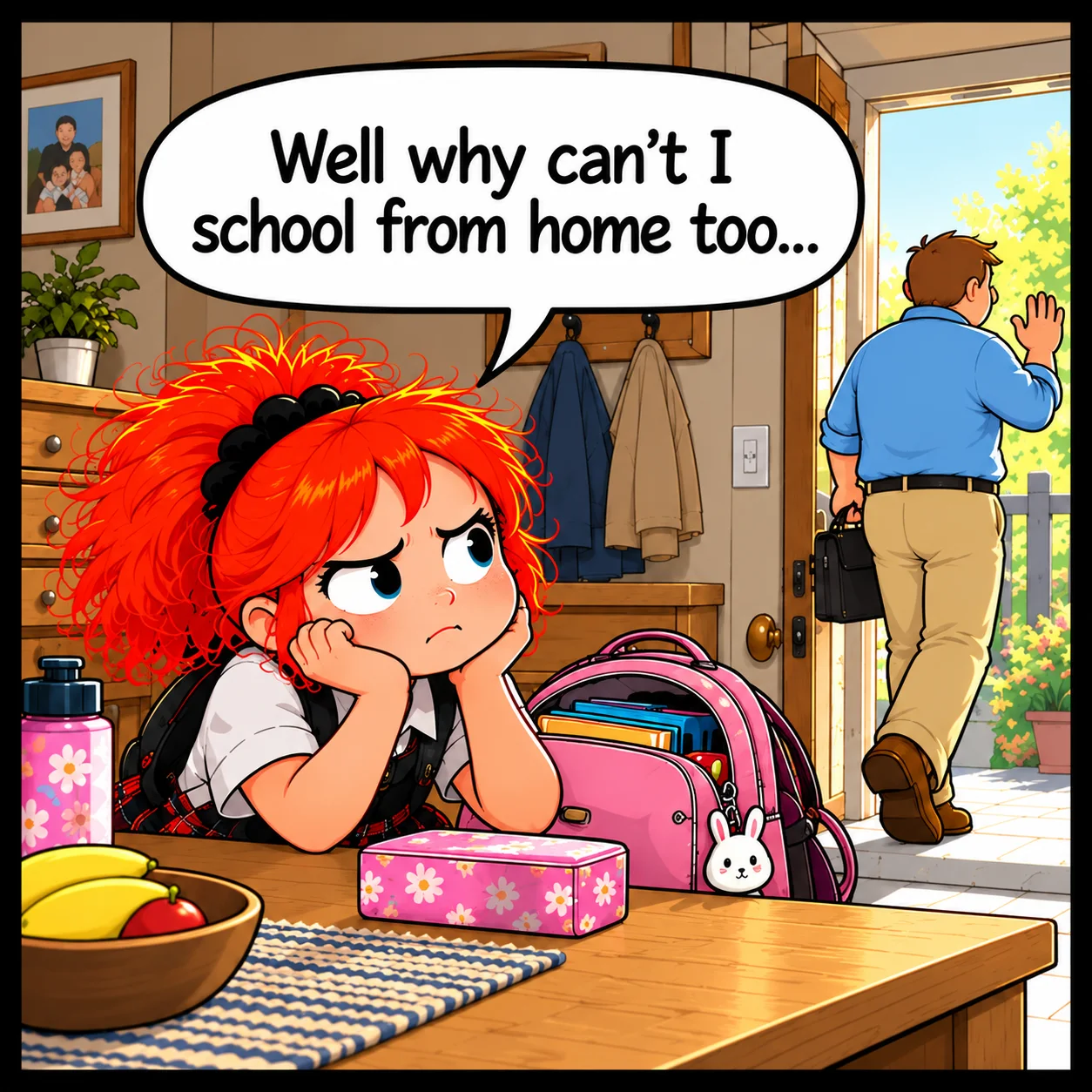 Working From Home — Lil Juno comic, panel 3 of 4